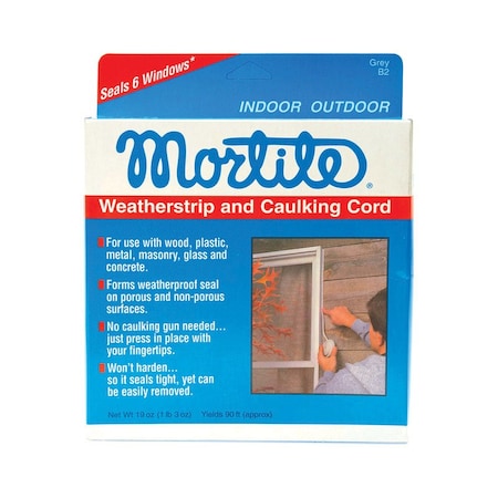 Mortite Mortite Gray Silicone Caulking Cord For Gaps and Openings 90 ft. L X 0.25 in. B2
